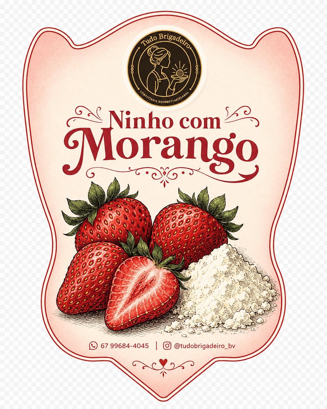 Topper ninho & morango