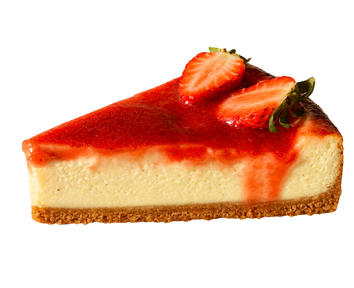 Fatia de cheesecake de morango — Festival de Fatias